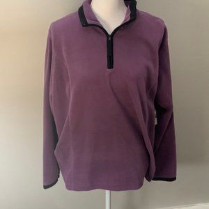 NWT Women’s Purple Pull Over Fleece Sweater. SJB Active.
